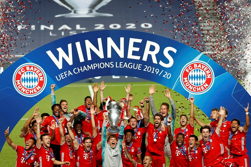 Bayern München kunne søndag løfte trofeet etter å ha vunnet Champions League – den gjeveste av alle europeiske fotballturneringer.
