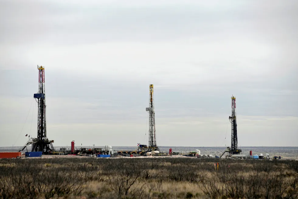 Investment: rigs in the Permian basin in the US