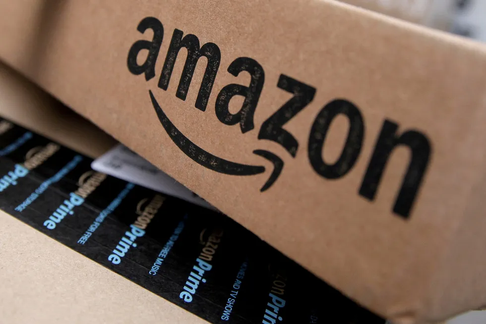 Amazon er et av verdens største e-handlingsplattformen. Bildet viser en levering sendt fra Amazon i New York 2016.