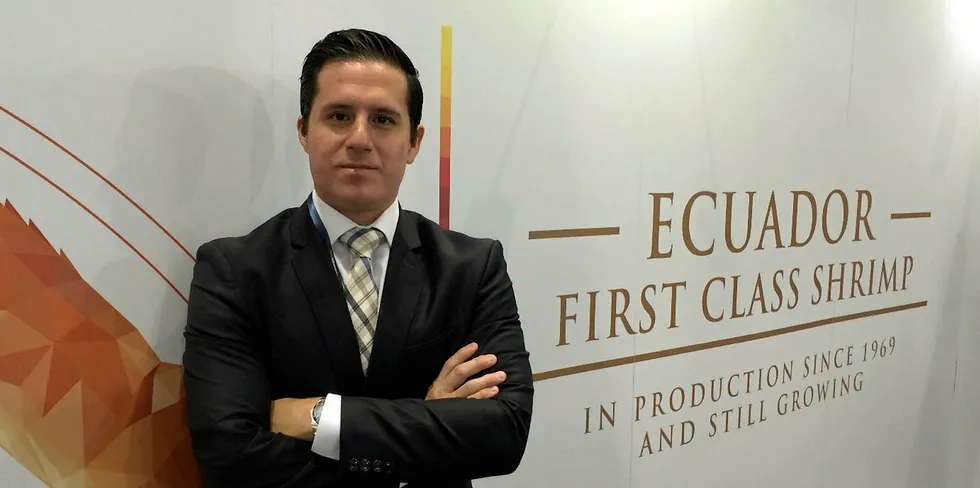 Jose Antonio Camposano, president of Ecuador's National Chamber of Aquaculture is a man on a mission.