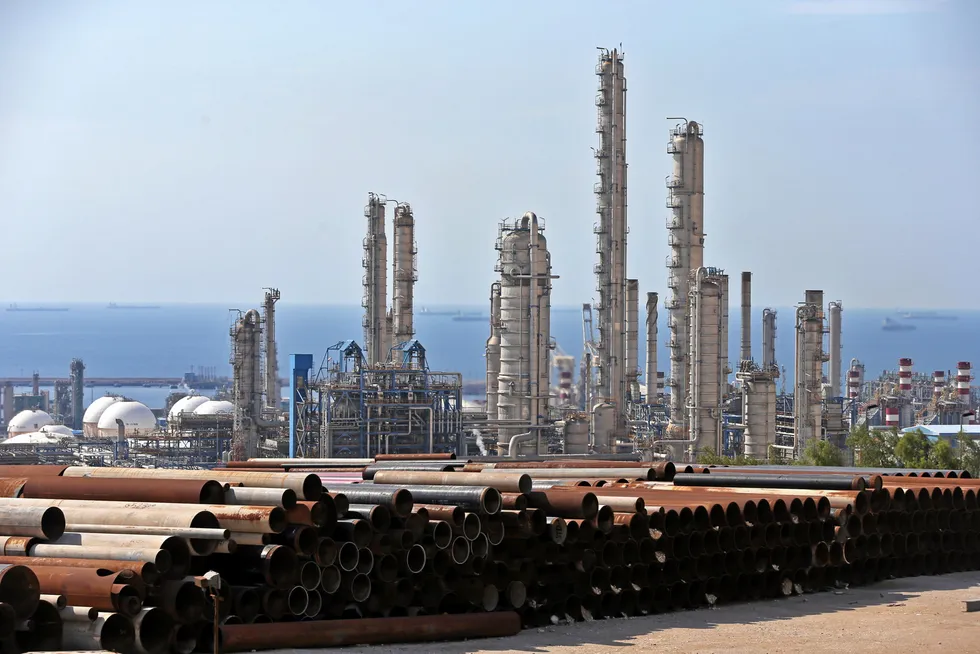 A general view of a petrochemical complex in the South Pars gas field in Asalouyeh, Iran
