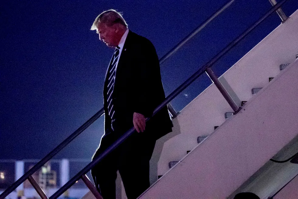 President Donald Trump møter motstand. Foto: Andrew Harnik/AP/NTB scanpix
