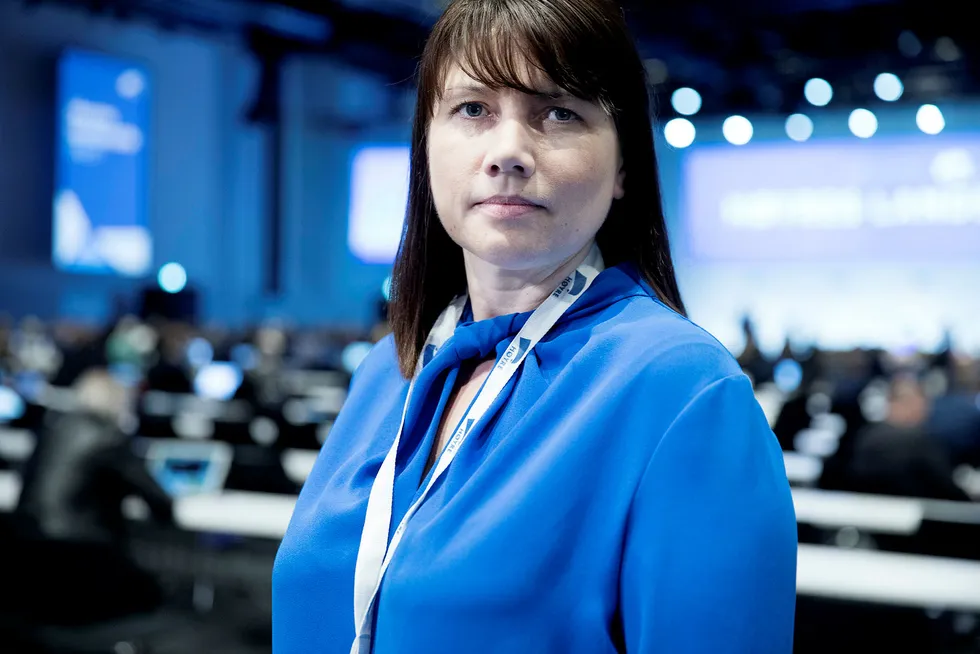 Høyres arbeidspolitiske talsperson Heidi Nordby Lunde står i spissen for partiets forslag om å fjerne aldersgrensen for ansatte i privat sektor. Foto: Linda Næsfeldt