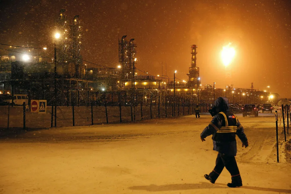 Making its mark: the Yamal LNG plant in the port of Sabetta in Russia