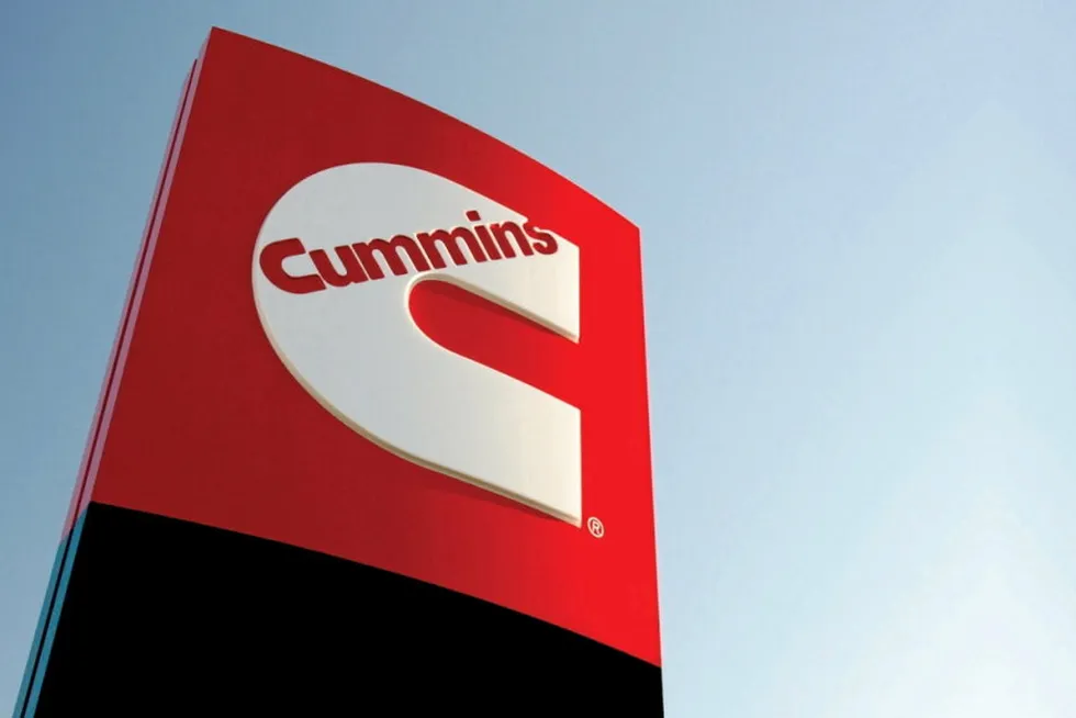 Cummins' logo.