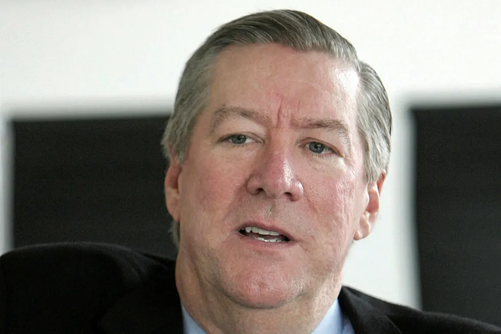 Retired: Dave Lesar (pictured) has been replaced as chairman of Halliburton by CEO Jeff Miller