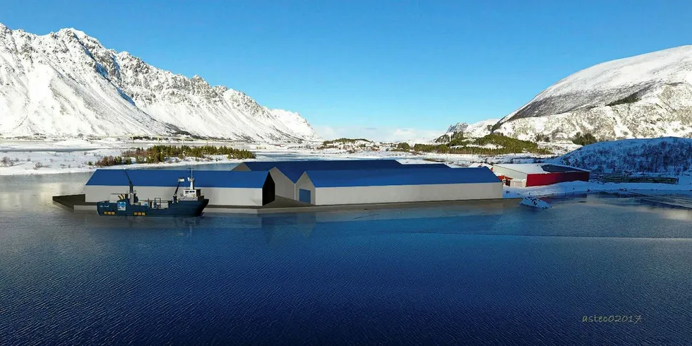 Navn på lokaliteten er i søknadsfasen endret fra Framnes til Landfastøya i Vågan kommune i Lofoten.