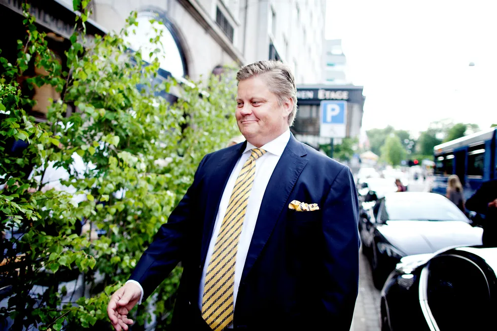 Investor Tore Aksel Voldberg, her på vei inn på Theatercaféen i Oslo i 2013.