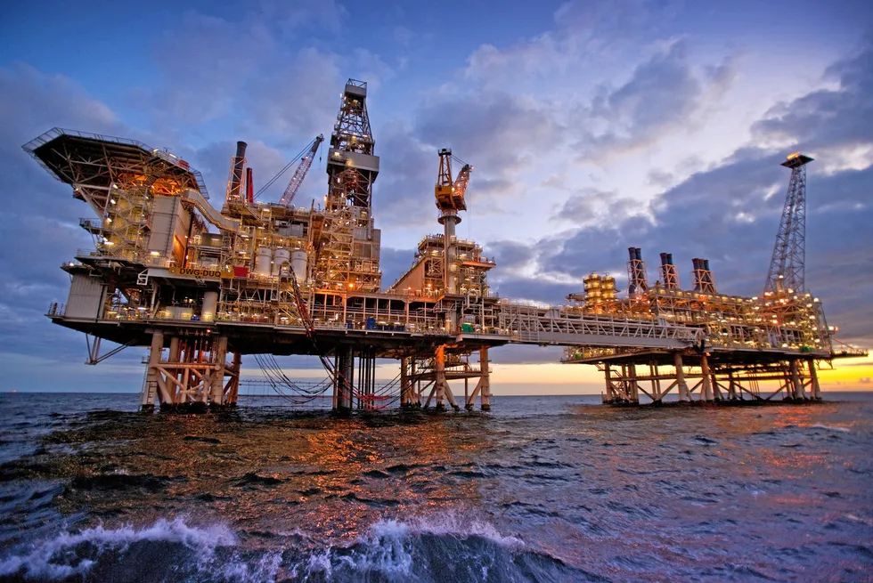 The deep-water Gunashli platform offshore Azerbaijan, which exports output to the BP-operated onshore Sangachal Terminal