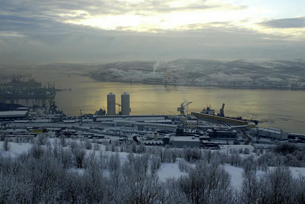 City view: Novatek is building the Kola yard for Arctic LNG 2 near near Murmansk (pictured)