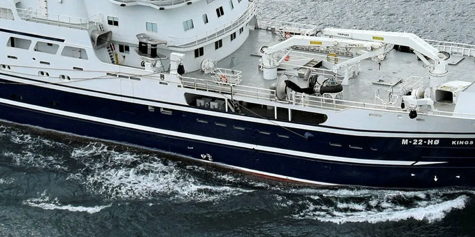 I rollen som forskningsskip har ringnotsnurperen «Kings Bay» de siste dagene vært på tokt utenfor Lofoten og Vesterålen.