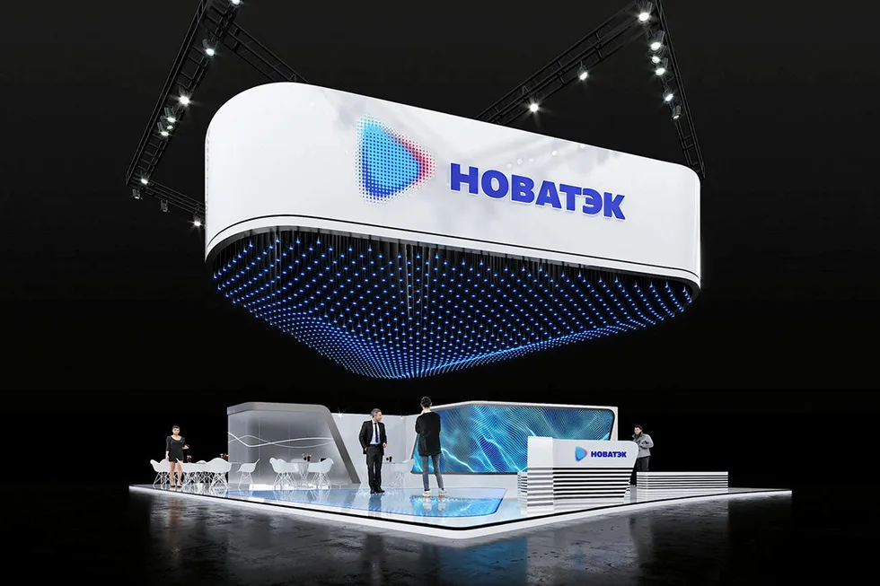 Flying high: a Novatek stand at an industry event