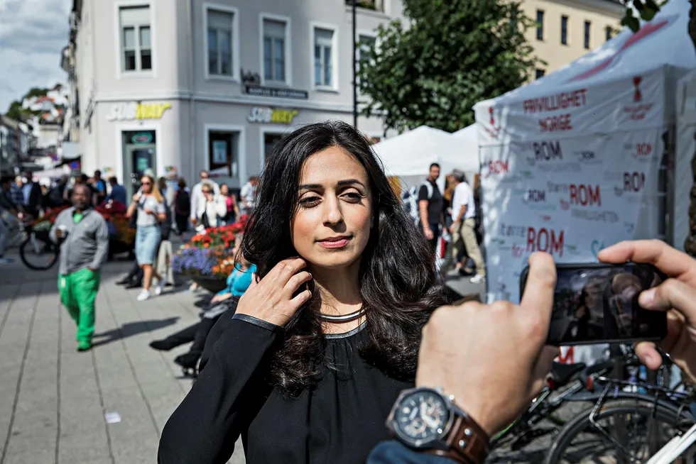 Ap-nestleder Hadia Tajik forteller Aftenposten i august at ingen bør ta seier for gitt. Foto: Aleksander Nordahl