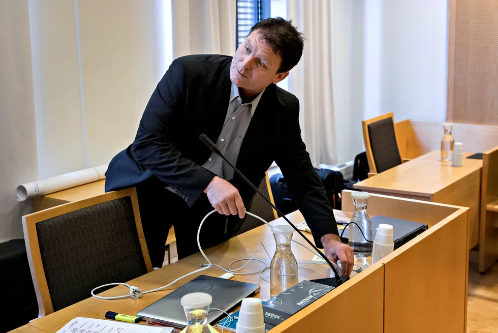 Byggmester Harald Langemyhr møter staten i Oslo tingrett. Her fra en sakene i tingretten i 2013.