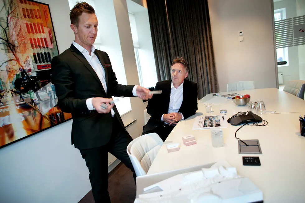Kjetil Andersen (til venstre) og Alfred Ydstebø var en gang gode venner. Det er de ikke nå. Foto: Tomas Alf Larsen