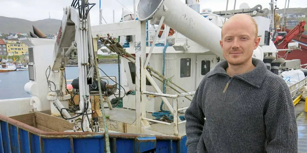 GREIT I BARENTSHAVET: Fisker Stein Johannessen i Hammerfest er positiv til mer petroleumsaktivitet i Barentshavet. Men mener Lofoten må vernes.Foto: Agnar Berg