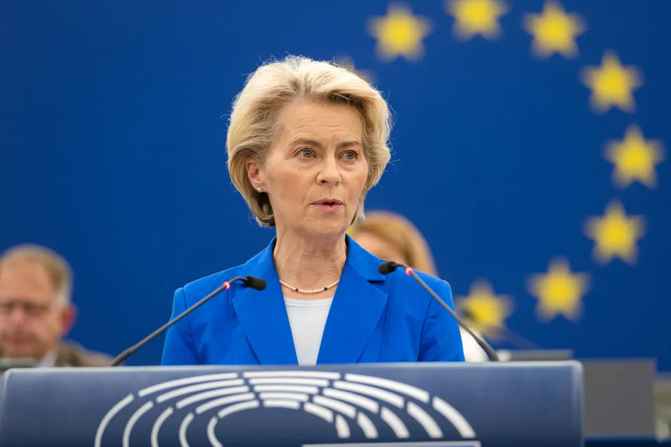 Ursula von der Leyen, president of the European Commission.