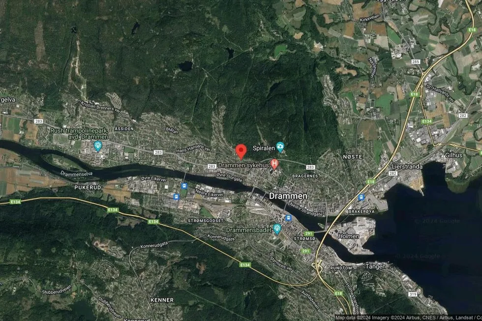 Området rundt Sanatorieveien 45B, Drammen, Buskerud