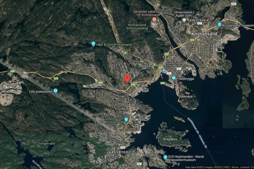 Området rundt Hanneviktoppen 13, Kristiansand, Agder
