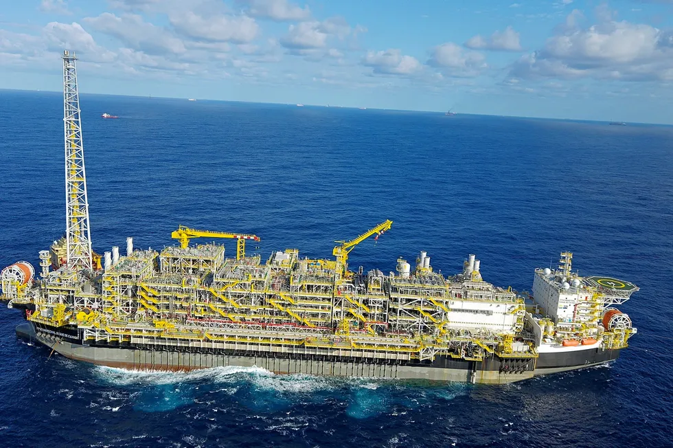 The Marechal Duque de Caxias FPSO at the Mero field in Brazil's Santos basin.