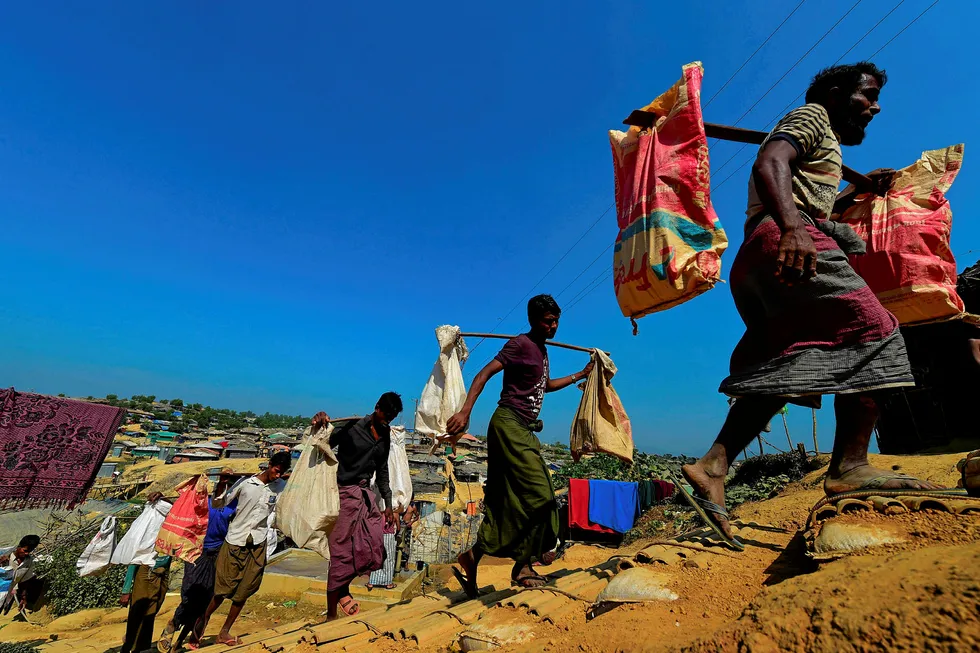 Troubles: Rohingya Muslim refugees