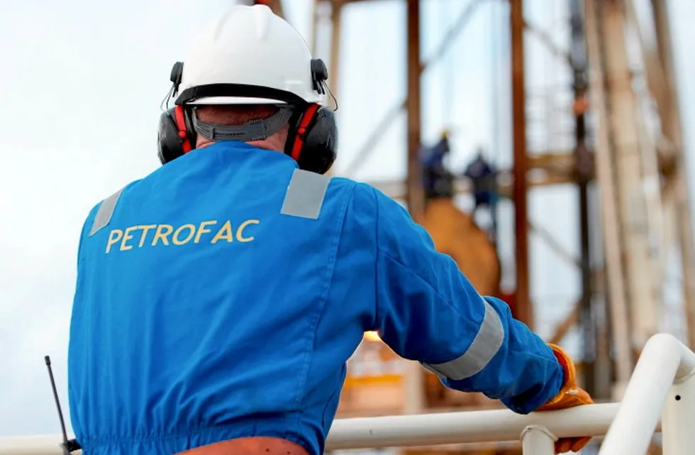 Job cuts: a Petrofac worker at an oil and gas facility.