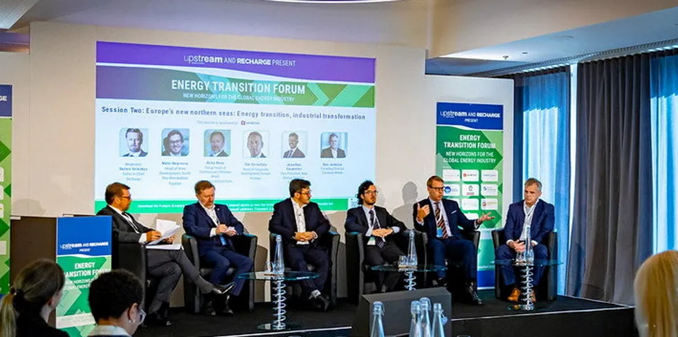 The industrial transformation panel at the Energy Transition Forum.
