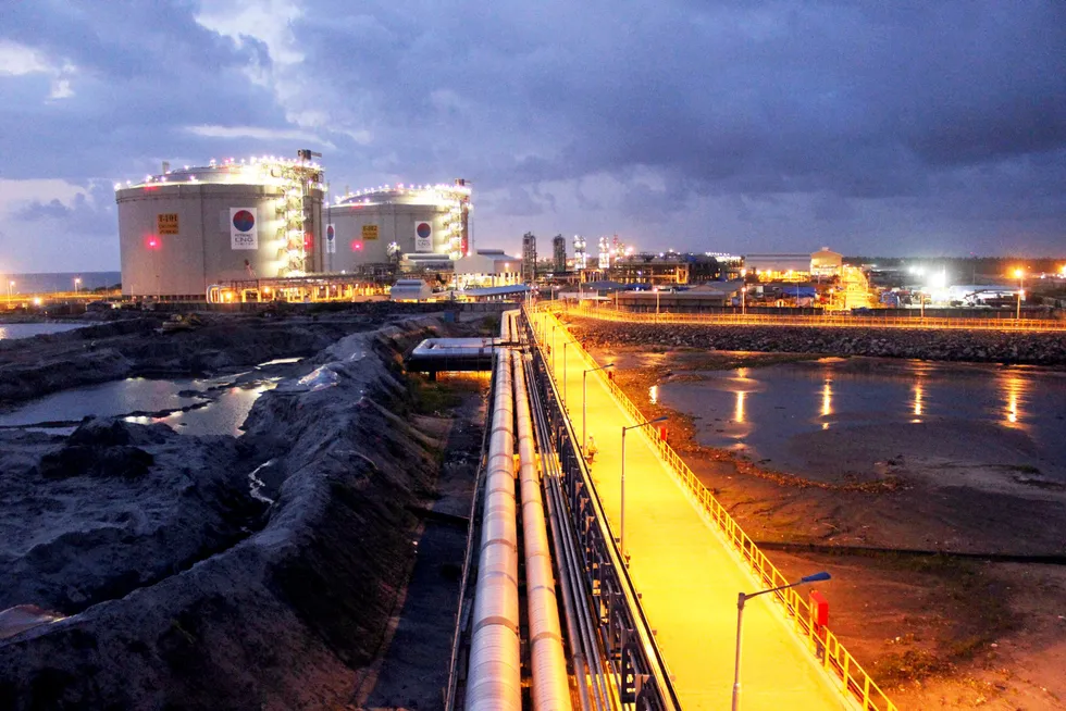 Existing facility: Petronet LNG's Kochi LNG terminal in India