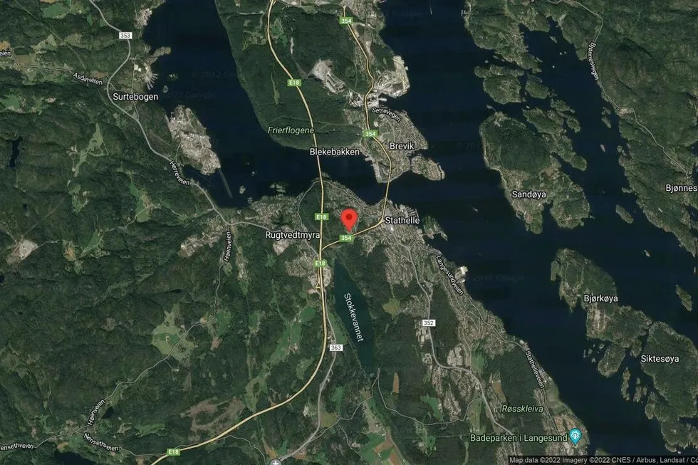 Området rundt Krabberødveien 26C, Bamble, Telemark og Vestfold