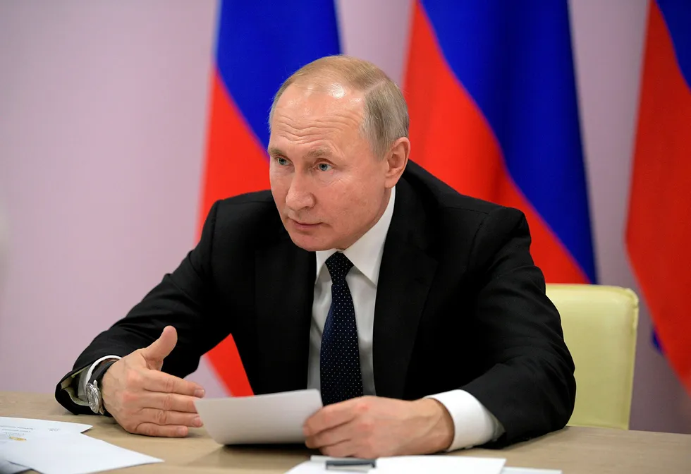 Determination: Russian President Vladimir Putin