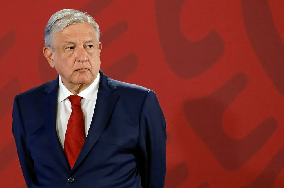 Gauntlet: Mexican President Andres Manuel Lopez Obrador has challenged private operators to carry out activity and raise production