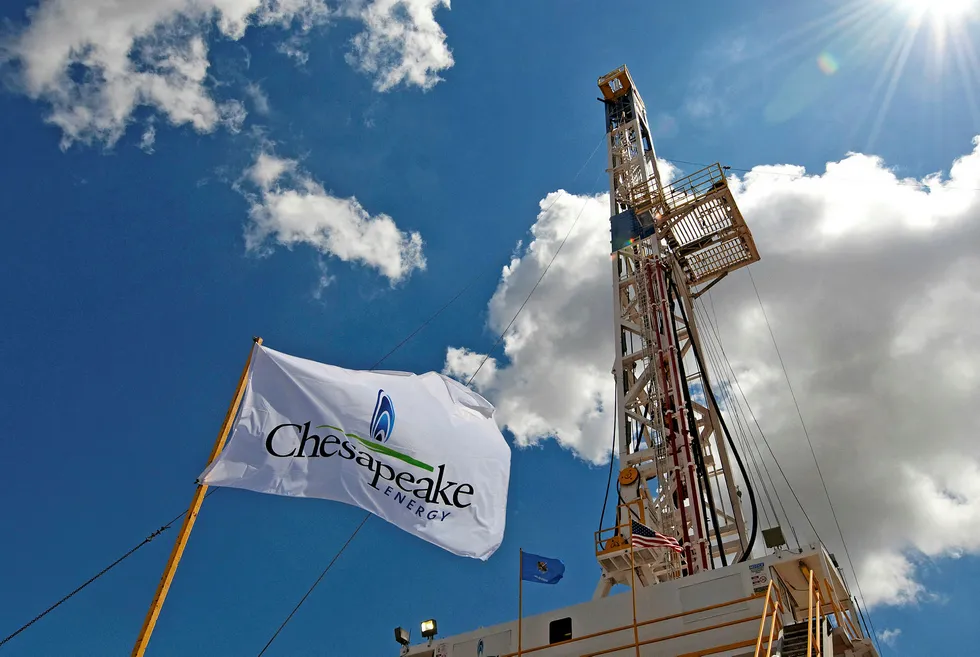 Bankruptcy filing: for Chesapeake in US