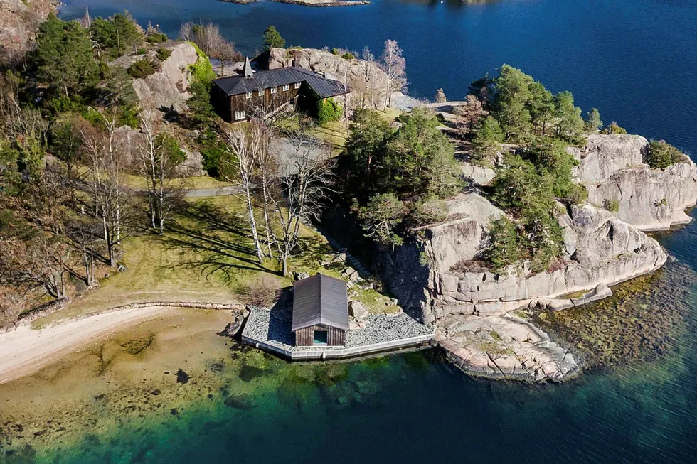 Eiendommen «Slotte» på Hesnes utenfor Grimstad.