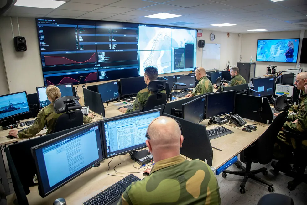 Cyberforsvarets operasjonssenter, også kjent som CDOC/Cyber Defence Operation Center på Jørstadmoen.
