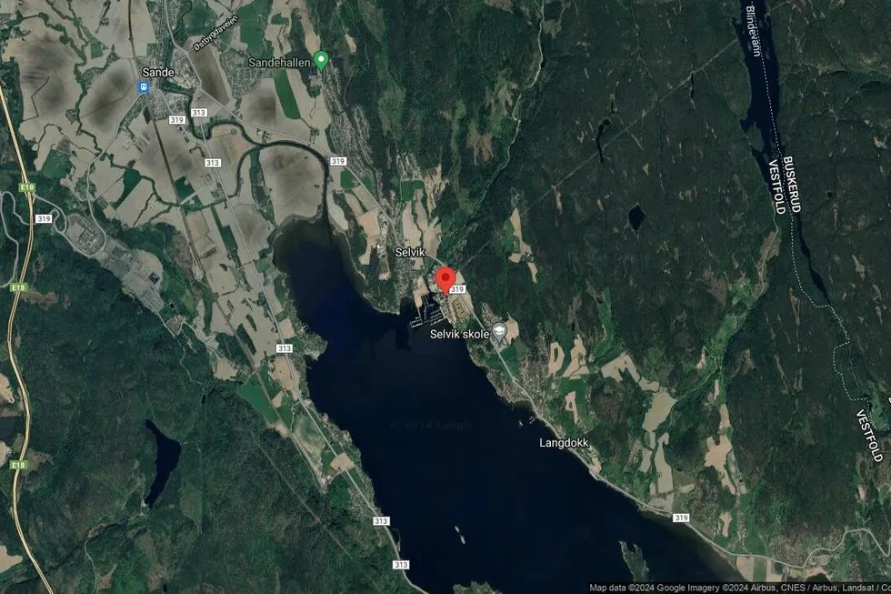 Området rundt Kaiveien 4, Holmestrand, Vestfold