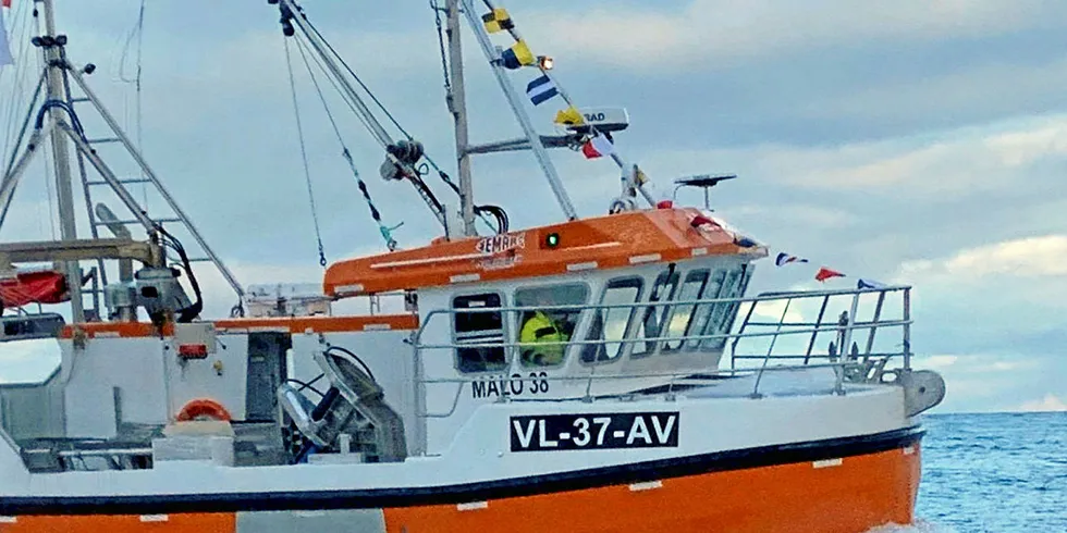 SKREIEN: Henrik Hevrøy og familiens nye Malo-sjark skal ut på skrei og sei fra Stamsund snart. Først skal båten seiles fra verftet i Kristiansund og rigges i Svolvær.