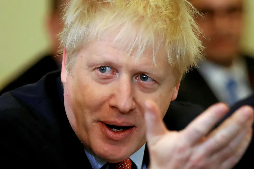 Commitment: UK Prime Minister Boris Johnson