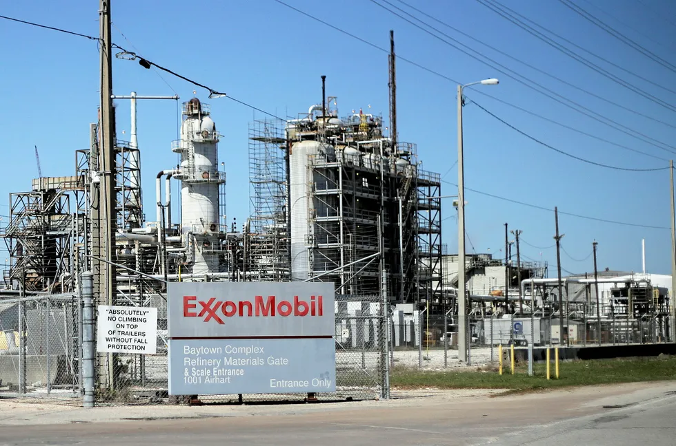 ExxonMobil's Baytown facilities in Texas