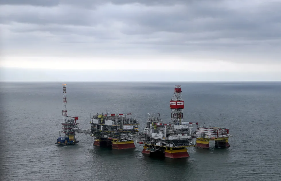 New opportunities: offshore installations at the Lukoil-operated Filanovskogo oilfield in the Russian sector of the Caspian Sea