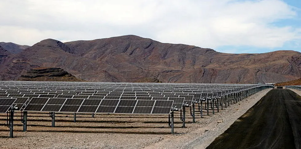 MGM Resorts' 100MW Mega Solar project, which provides 35% of its annual electricity use in Las Vegas, Nevada