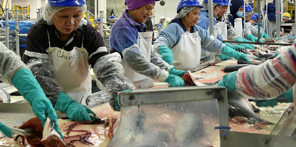 Thousands of non-residents are arriving in Alaska in the coming months to work in seafood processing plants. So far, five workers have tested positive for coronavirus.