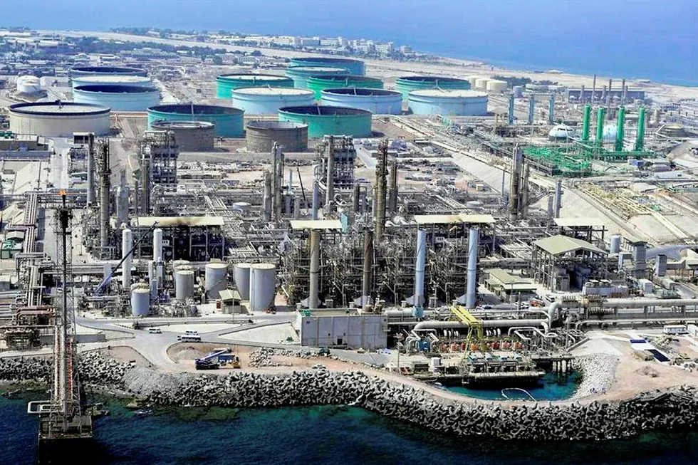 In the mix: the Das Island plant in Abu Dhabi
