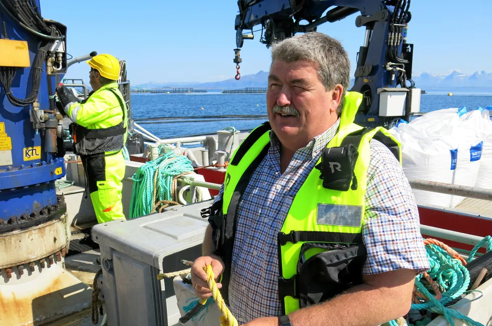 Daglig leder i familieselskapet Seløy Sjøfarm, Jan Erik Jakobsen. Bildet er tatt ved en tidligere anledning.