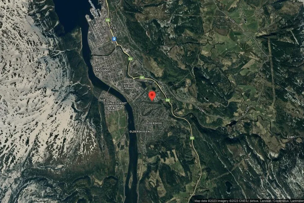Området rundt Dr.Frostads gate 47, Vefsn, Nordland