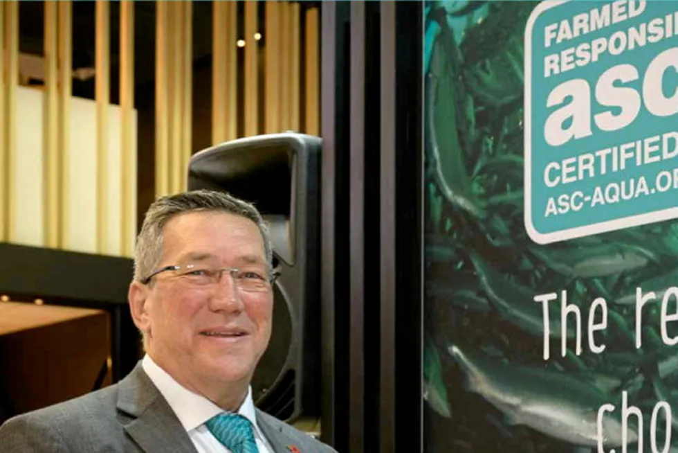 Aquaculture Stewardship Council (ASC) CEO Chris Ninnes. The Seafood Watch downgrade of Chile farmed trout came despite the fact that companies farming trout in the region hold certifications to the ASC standard -- which confusingly is a "best choice" under the NGO's rating system.