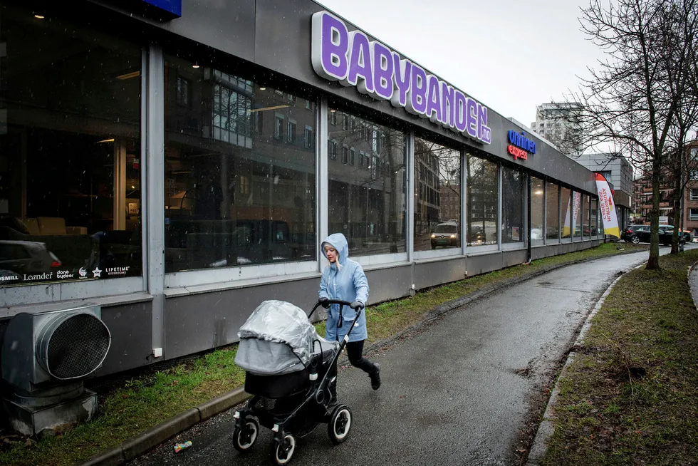 Babybanden legger ned etter år med underskudd, her fra den ene fysiske butikken på Skøyen i Oslo.