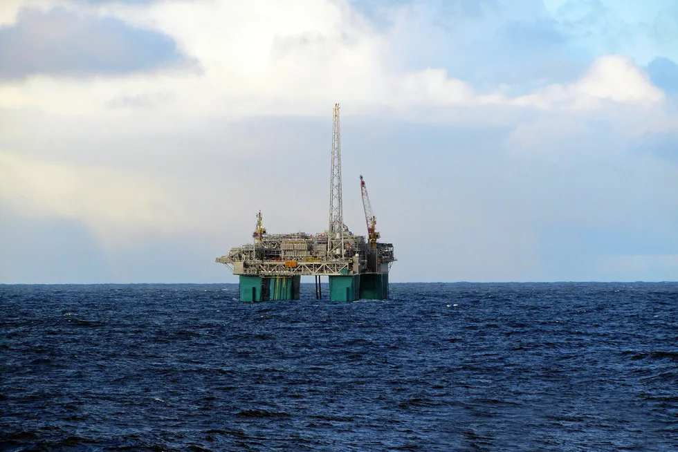 Gas boost: Duva is tied back to the Gjoa platform (pictured)