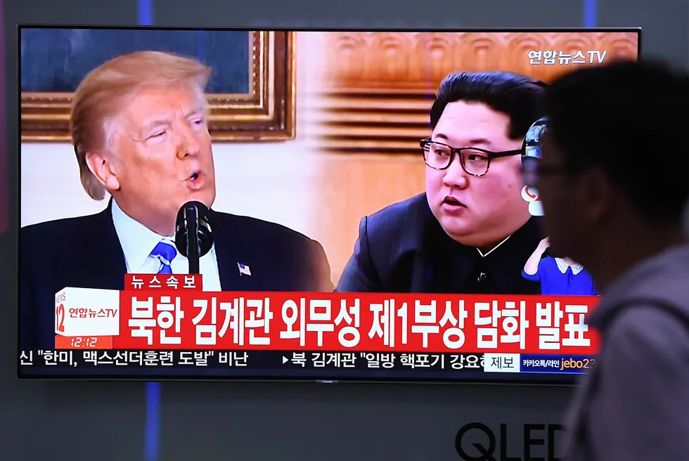 Nord-Korea beklager at det ikke blir noe toppmøte med USAs president Donald Trump. Foto: Jung Yeon-je/AFP photo/NTB Scanpix