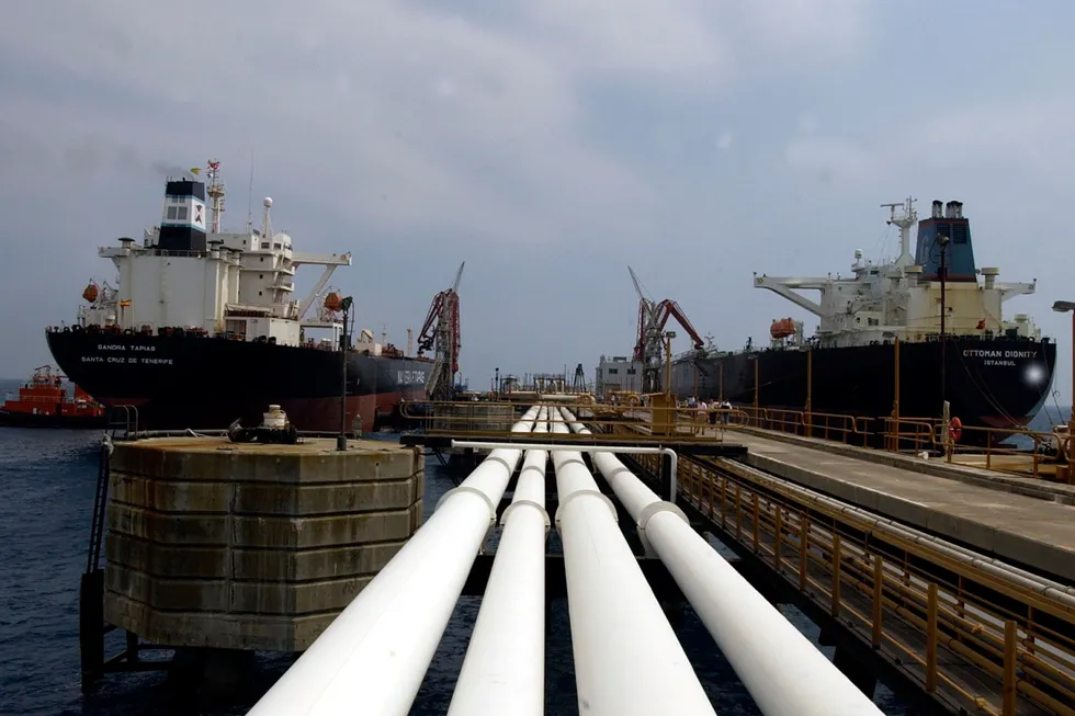 Disruption: Two oil tankers at Ceyhan oil terminal