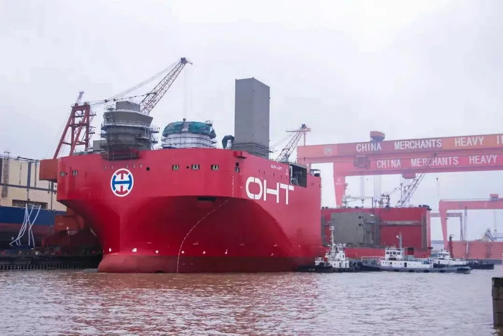 Hitting the water: CMHI launches offshore wind vessel set to work at giant UK offshore wind farm